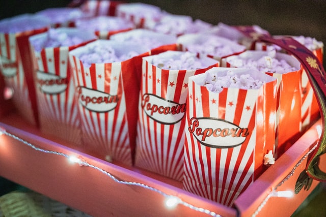 Image showing a tray of popcorn.